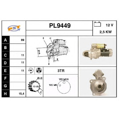 Foto Motorino d'avviamento SNRA PL9449