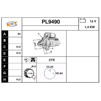 Foto Motorino d'avviamento SNRA PL9490