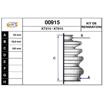 Foto Kit cuffia, Semiasse SNRA 00915