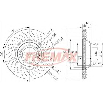 Foto Disco  freno FREMAX BD3321