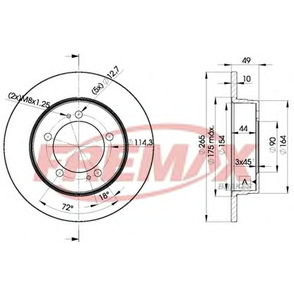 Zdjęcie Tarcza hamulcowa FREMAX BD9284