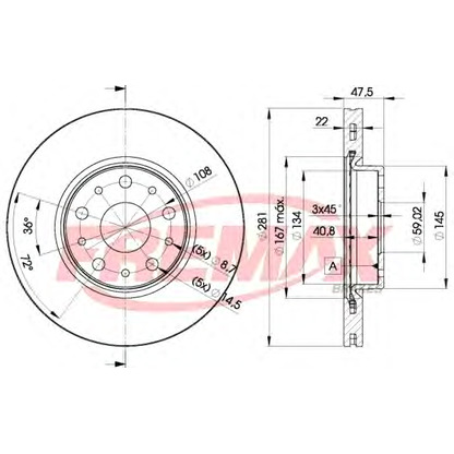 Фото Тормозной диск FREMAX BD9907