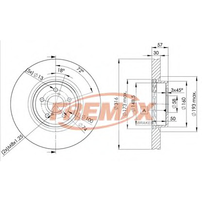 Photo Brake Disc FREMAX BD0035