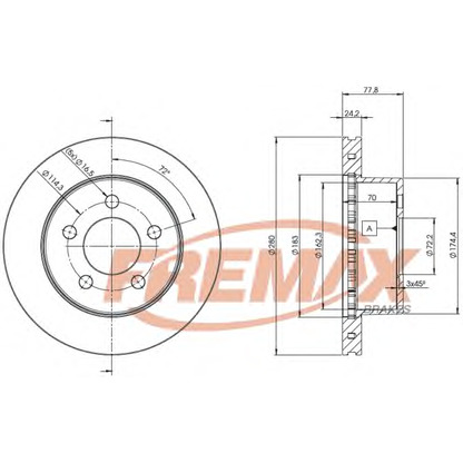 Foto Bremsscheibe FREMAX BD5396