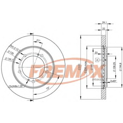 Zdjęcie Tarcza hamulcowa FREMAX BD6010