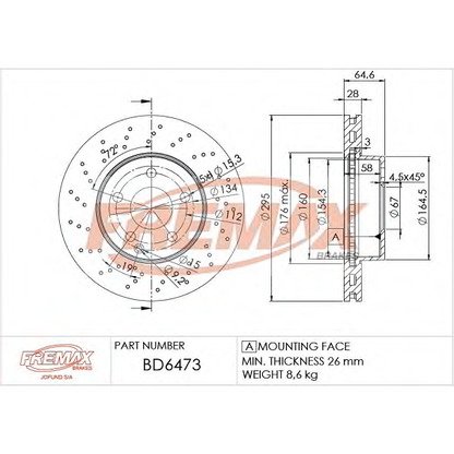 Photo Brake Disc FREMAX BD6473