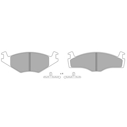 Photo Brake Pad Set, disc brake FREMAX FBP046101