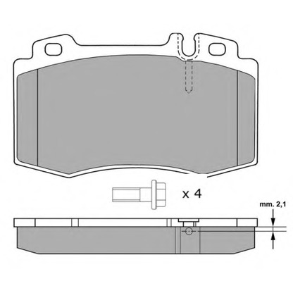 Photo Brake Pad Set, disc brake FREMAX FBP1299