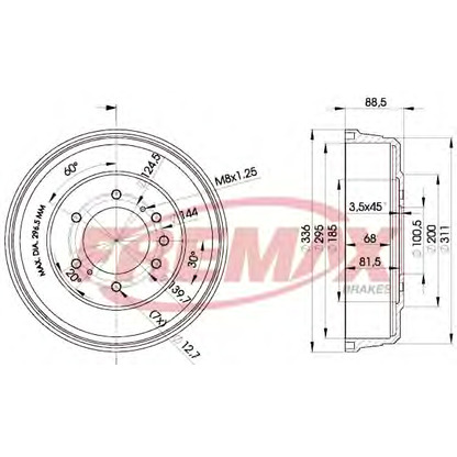 Foto Tamburo freno FREMAX BD0022