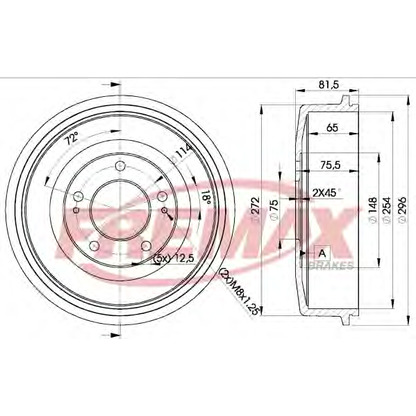 Photo Tambour de frein FREMAX BD0101