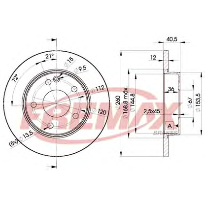 Photo Disque de frein FREMAX BD0112