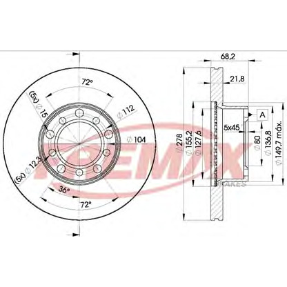 Foto Disco de freno FREMAX BD0172