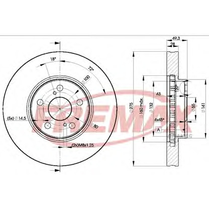 Foto Disco  freno FREMAX BD0600