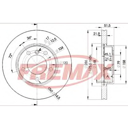 Фото Тормозной диск FREMAX BD0674