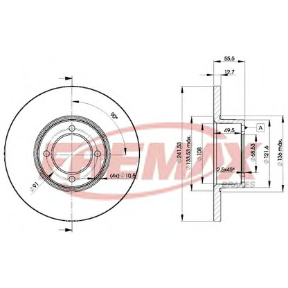 Foto Disco  freno FREMAX BD0751