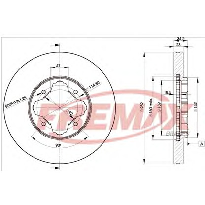 Photo Brake Disc FREMAX BD0837