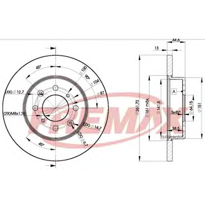 Foto Disco de freno FREMAX BD0841