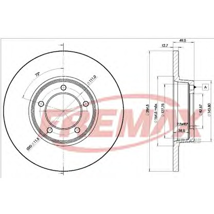 Photo Disque de frein FREMAX BD1055