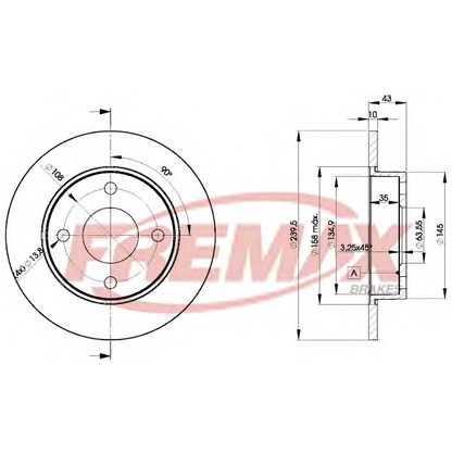 Foto Disco de freno FREMAX BD1063