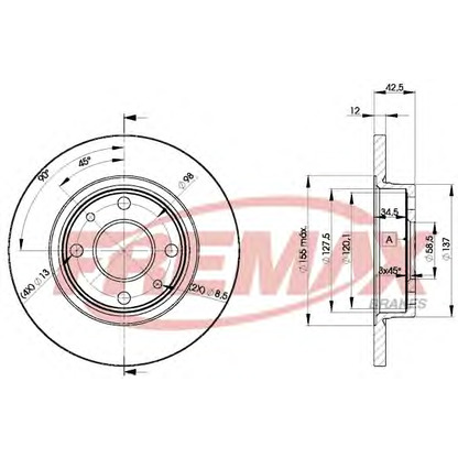 Foto Bremsscheibe FREMAX BD1071