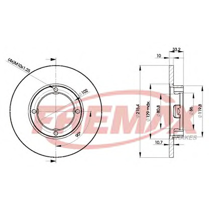 Photo Brake Disc FREMAX BD1160