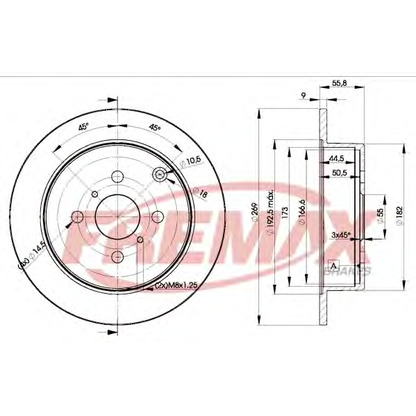 Photo Disque de frein FREMAX BD1221