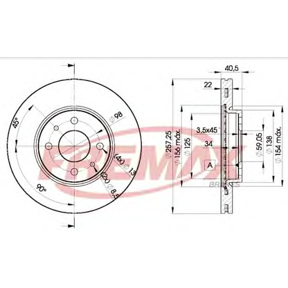 Foto Disco de freno FREMAX BD1650