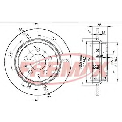 Фото Тормозной диск FREMAX BD1674