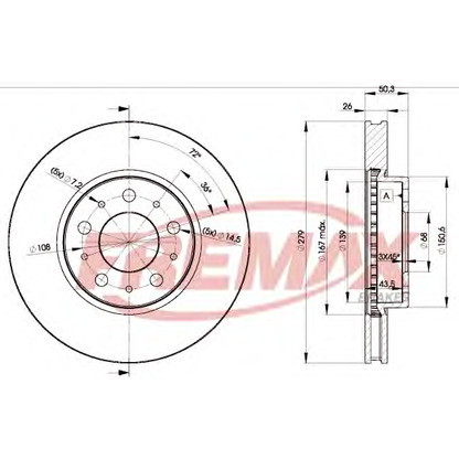 Foto Bremsscheibe FREMAX BD1788