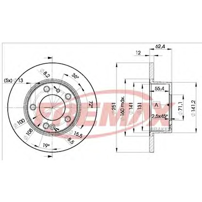 Foto Disco  freno FREMAX BD1796