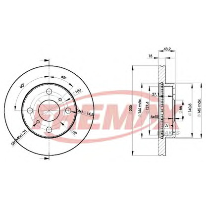 Фото Тормозной диск FREMAX BD2020