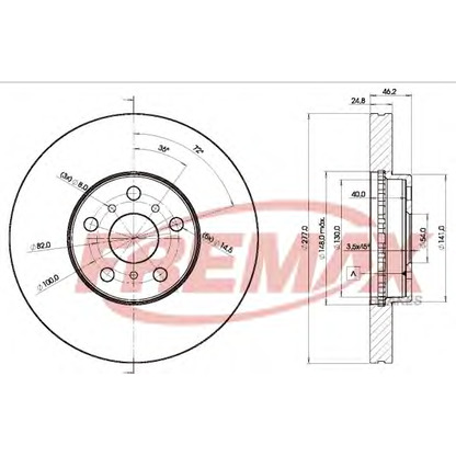 Foto Disco de freno FREMAX BD2039