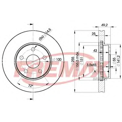 Foto Disco de freno FREMAX BD2047