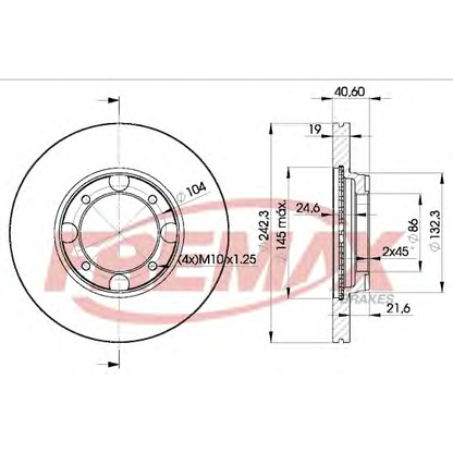 Photo Brake Disc FREMAX BD2135