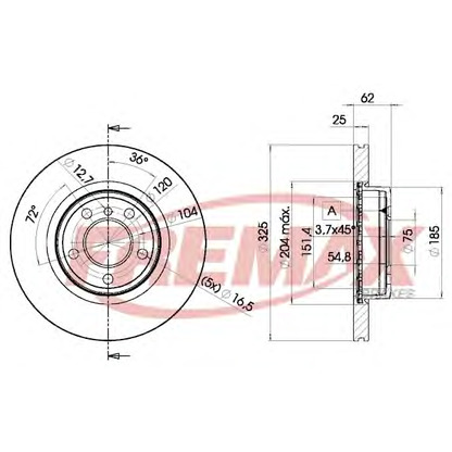 Foto Disco de freno FREMAX BD2217