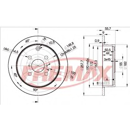 Фото Тормозной диск FREMAX BD2251