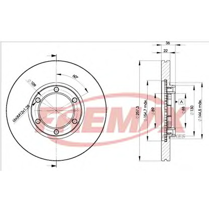 Foto Bremsscheibe FREMAX BD2376