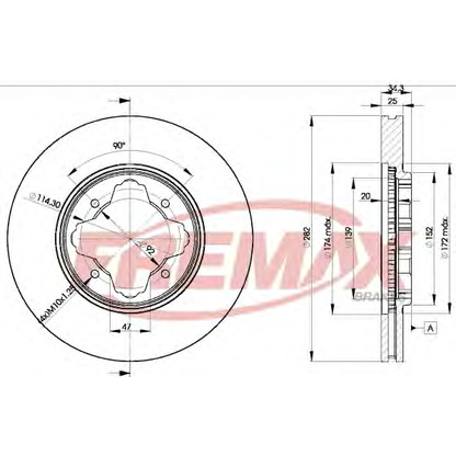 Foto Bremsscheibe FREMAX BD2582