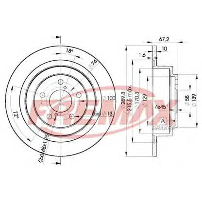 Photo Brake Disc FREMAX BD2670