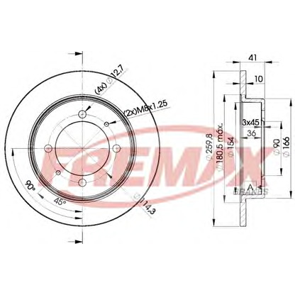 Foto Disco de freno FREMAX BD2940