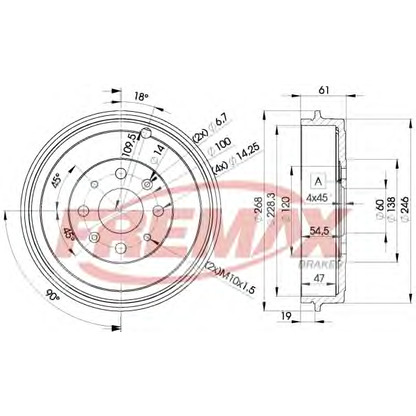 Foto Tambor de freno FREMAX BD3043