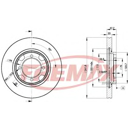 Foto Bremsscheibe FREMAX BD3264