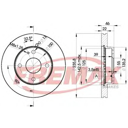 Foto Disco de freno FREMAX BD3265