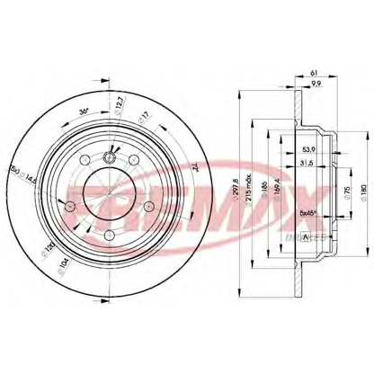 Foto Disco  freno FREMAX BD4129