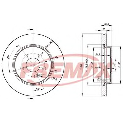 Foto Disco de freno FREMAX BD4210