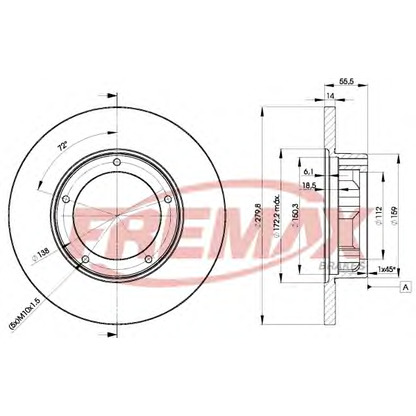 Фото Тормозной диск FREMAX BD4269