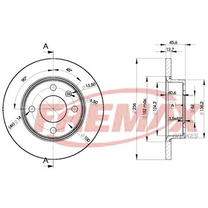 Фото Тормозной диск FREMAX BD4322