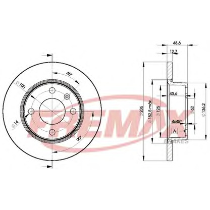 Foto Bremsscheibe FREMAX BD4323