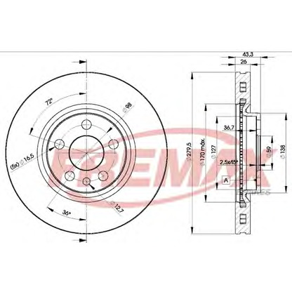 Фото Тормозной диск FREMAX BD4620