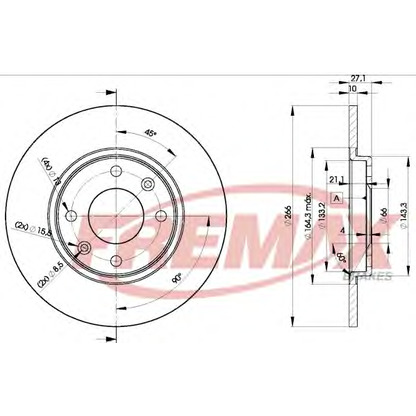 Photo Brake Disc FREMAX BD4688